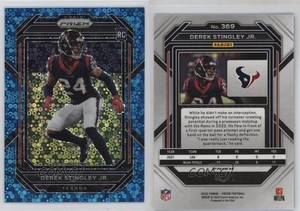 2022 Panini Prizm Rookies No Huddle Blue /79 Derek Stingley Jr #369 Rookie RC