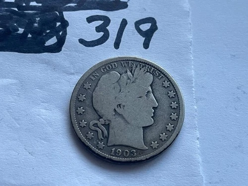 1903-O Barber Half Dollar 90% US COIN Silver Circulated Good Date SILVER !!!!!