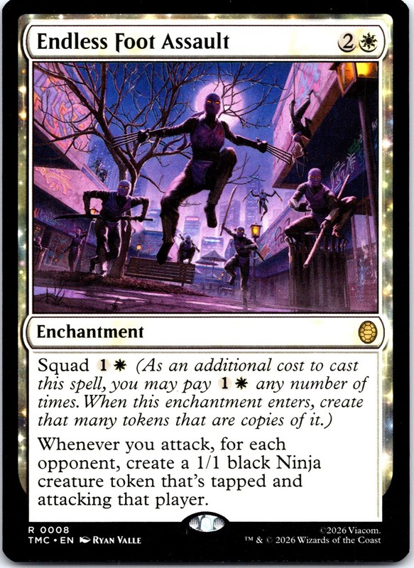 Endless Foot Assault TMNT Magic: The Gathering R