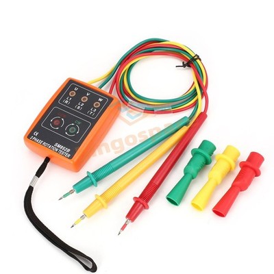 60~600V SM852B Three-phase Digital Phase Sequence Meter AC Phase Tester Detector