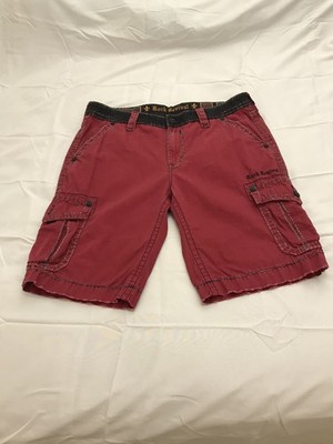 Rock Revival Red Cargo Shorts Size 38