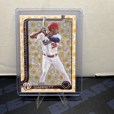 2025 Topps Series 2 Stone Garrett Sun Parallel #601 NATIONALS