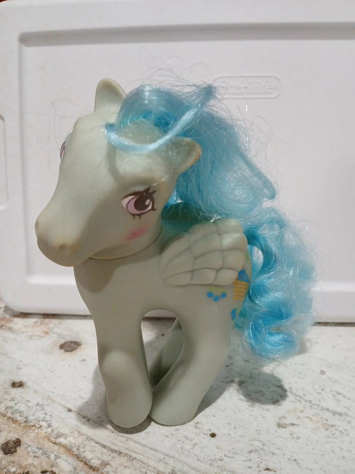 Vintage G1 My Little Pony BLUEBERRY BASKETS Sweetberry MLP Pegasus 1987 - Imagem 2 de 4