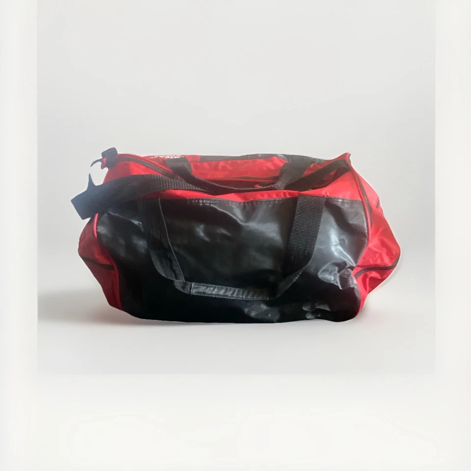 Bolso de Lona Vintage Chicago Bulls NBA Con Correa Ajustable Cremallera Superior Roto Foto 3 de 4