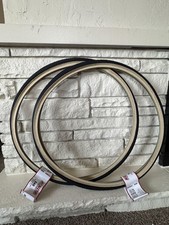 Kenda K40 26x1-3/8 37-590 Bike Tires Pair Black Tan Semi-Slick Clincher City T05