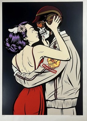 D*Face Race Face Limited Edition S/N #/100 Graffiti Urban Pop Art Print Poster