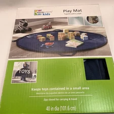 Mainstays Kids Play Mat | 40" Diameter | MS87-620-006-04 | Navy | Open Box