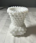 Vintage Fenton White Milk Glass Hobnail Toothpick Holder 2.5"