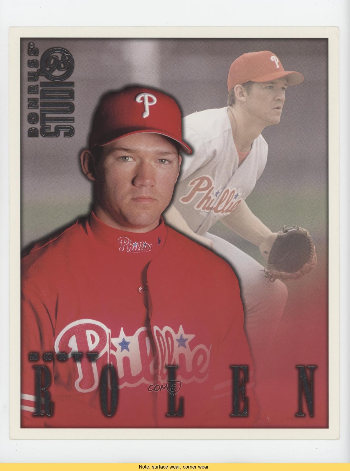 1998 Donruss Studio 8x10 Portraits Scott Rolen #17 HOF READ h3a