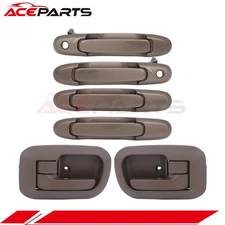 SET OF 6 DOOR HANDLES FOR 1998-2003 TOYOTA SIENNA FRONT&REAR LEFT&RIGHT SIDE