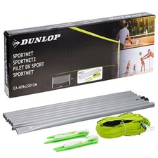 Dunlop Sportnet Volleyball Badminton Net Set 609x220cm w/ Stand & Anchor Outdoor