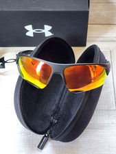 Under Armour Playmaker sunglasses Battlewrap sport style orange mirrored lenses