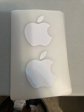 Genuine Authentic Apple Stickers-Decals White