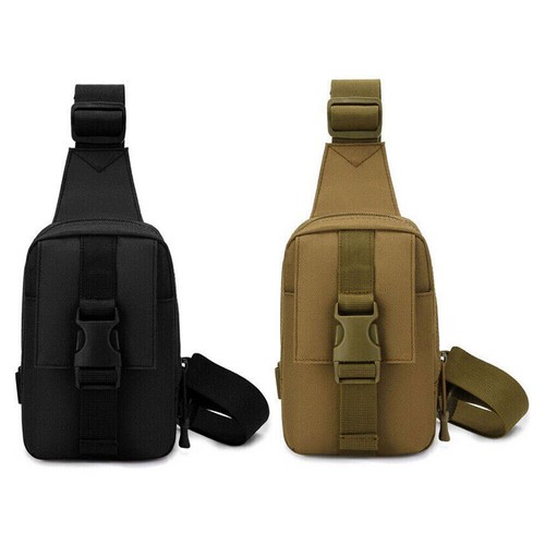Men Small Chest Bag Pack Travel Sport Shoulder Sling Backpack Crossbody Outdoor - Picture 11 of 15