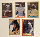 Lot of (5) NOLAN RYAN vintage baseball cards - MLB Hall of Famer