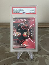 2021-22 Upper Deck #C93 FILIP GUSTAVSSON RC Canvas Young Guns Rookie PSA 10