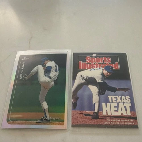 Topps Chrome Sports Illustrated Nolan Ryan Texas Rangers Astros MLB Card Lot