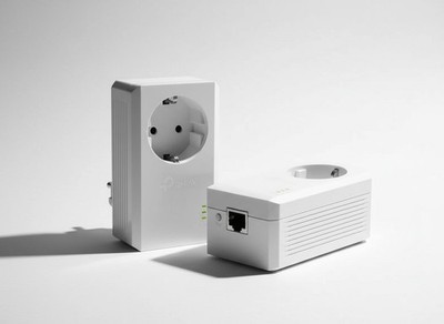 TP-Link AV600 Powerline Adapter KIT mit Steckdose & LAN-Port  TL-PA4010P KIT