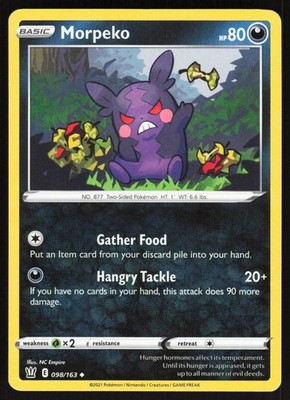 Morpeko SWSH05: Battle Styles 098/163 NM NC Empire
