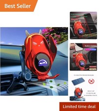 Car Phone Holder Mount Wireless Charging Auto Clamping with Rotatable Vent Clip