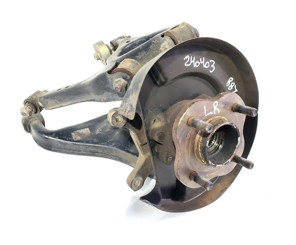 Nissan 240SX S13 1989 1990 escotilla OEM trozo de nudillo trasero izquierdo con brazos de control Foto 4 de 4