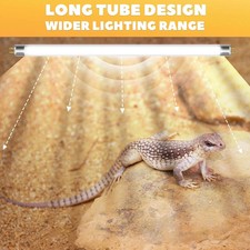 2 Pack T5 8W 10.0 Reptile UVB Bulb 12 T5 UVB Reptile Light Bulb UVA UVB Lamp