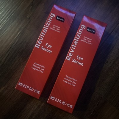 2x B Pure Revitalizing Eye Serum NEW 0.5 FL OZ *COMPARE TO OLAY EYE LIFTING*