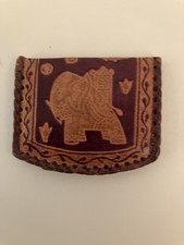 Handmade Bari style Women's Leather Coin Case (purple)/New