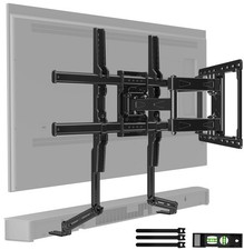 HOME VISION Full Motion TV Mount with Soundbar Bracket, 32-85" FM w/5745