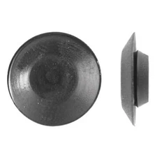 Button Spoke Screw Plug, 1/2 In Dia, Black, Plastic 100 Pk, 1091Pk