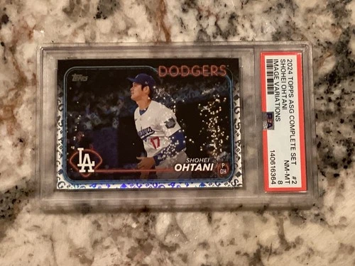Shohei Ohtani 2024 Topps All Star Game Complete Set Image Variations #2 PSA 8