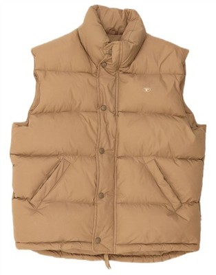 Tom Tailor Herren Wattierte Weste UK 40 Large Beige Polyamid DN19