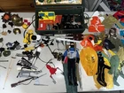 Vintage 60/80s GI Joe Lot Clothing Accessories Foot Locker w/ Figure