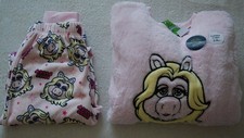 The Muppets Miss Piggy Light Pink Girls Pyjamas SET Super Soft Fleece Fabric