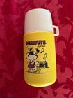 PEANUTS THERMOS 7 INCHES TALL, PLASTIC 1971 "JOE COOL" — photo 1