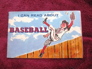Vintage 1975 Children's BASEBALL Book I can Read about Robyn Supraner Milligan