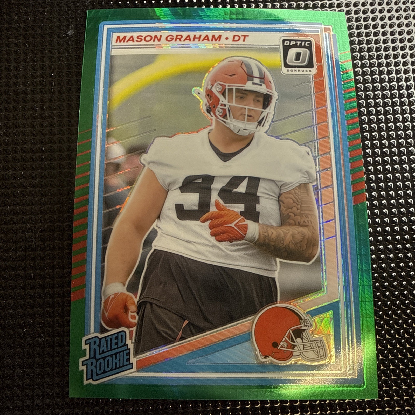 2025 Donruss Optic #206 Mason Graham Green Hyper