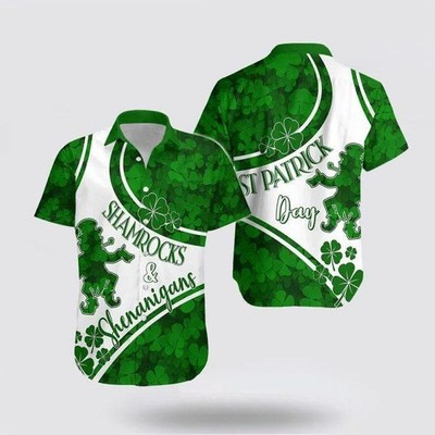 Holiday Theme Shirt Funky - St Patrick's Day, Easter & Valentine Themed Button D