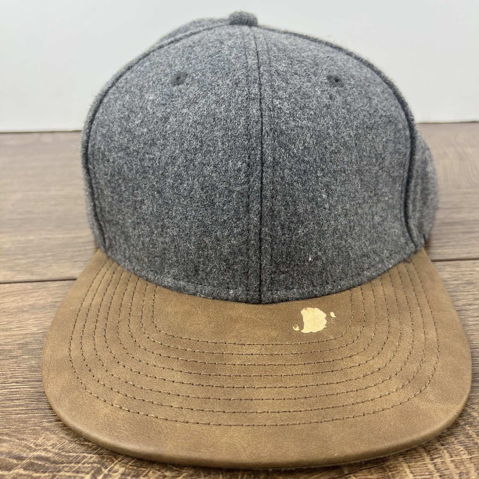 Plain Gray Tan Hat Gray Hat Adjustable Adult Size… - image 1