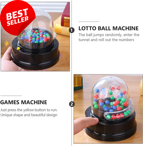 Bingo Game Set: Cage, Balls, Electric Machine for Families, Parties - Picture 5 of 12