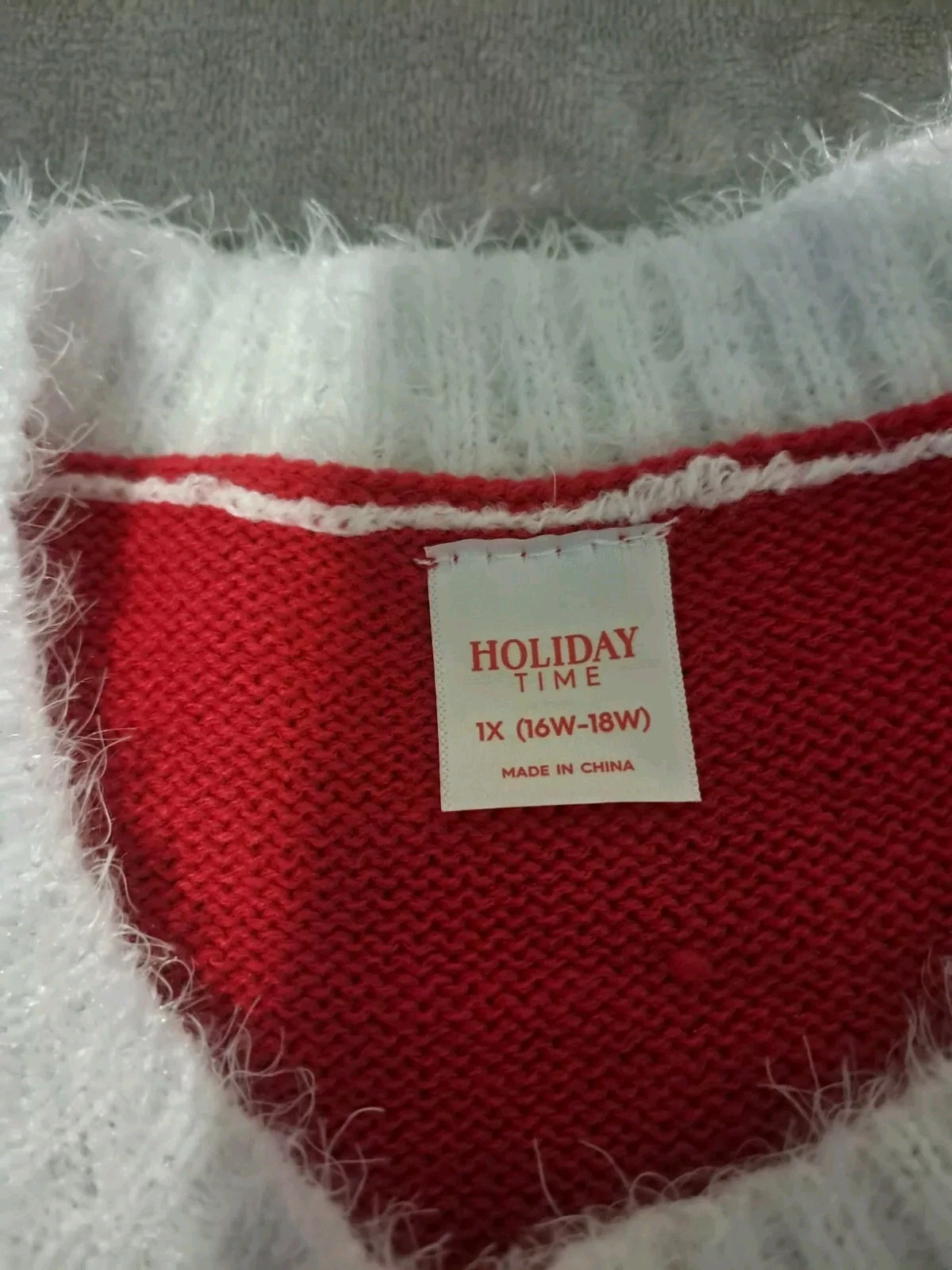 Holiday Time Women's Christmas Ugly Sweater Size Plus 1X.