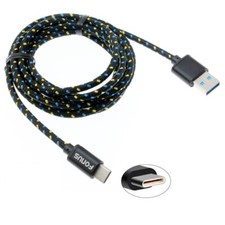 Type-C 6ft USB Cable Charger Cord Power Wire Long Braided Fast for USB-C Phones