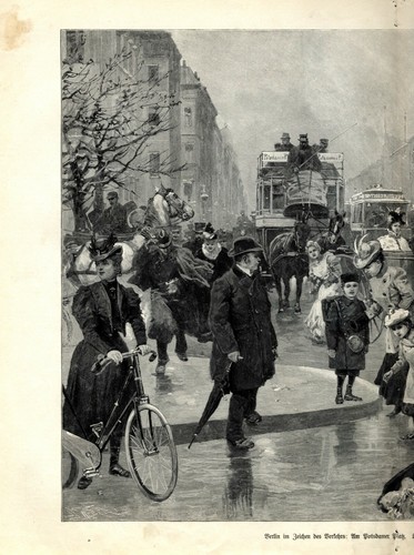 Berlin Potsdamer Platz XXL 1900 art print by Georg Koch Germany place - Imagen 2 de 5