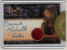 BUFFY THE VAMPIRE SLAYER ULTIMATE SET  2 SARAH MICHELLE GELLAR AUTOGRAPH COSTUME