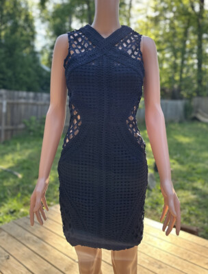 rebecca glitter knit a line formal dress UDT REBECCA Jacquard Dresses _K5096 – NorthGirls main image 1