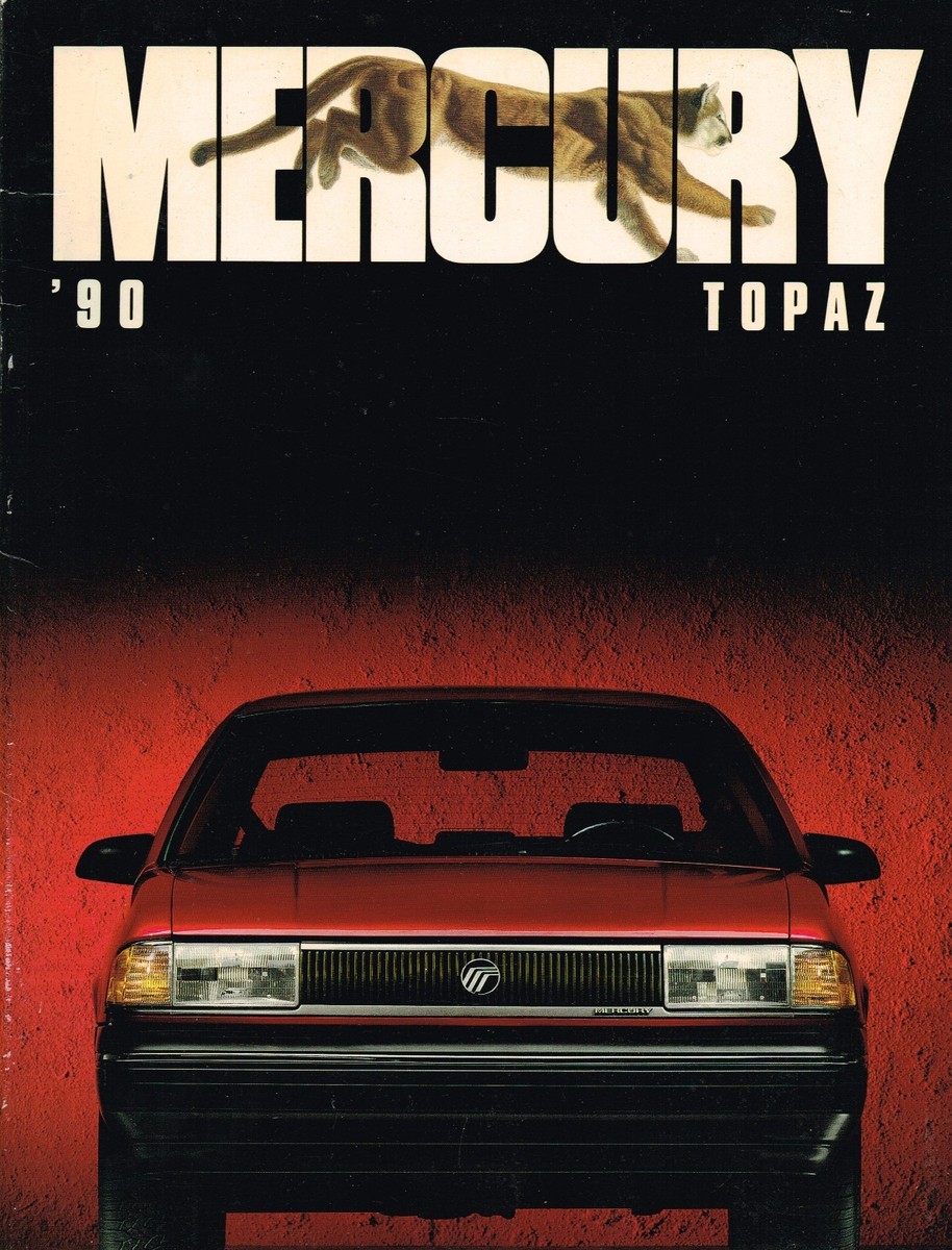 1990 Mercury TOPAZ Brochure / Catalog : GS,LS,XR5,LTS,XR-5 | eBay