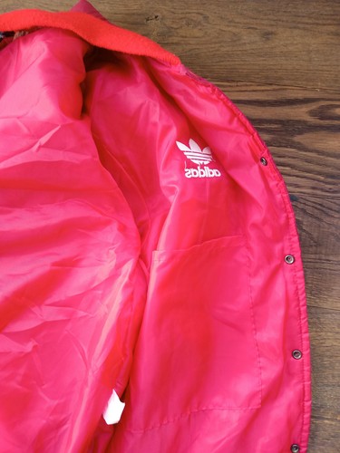 Adidas originals red bomber jacket size M made in England good condition - 第 7/9 張圖片