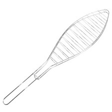 BBQ Barbecue Fish Grill Grilling Basket Holder Meat Kebab Kofta Steak Rack Tool