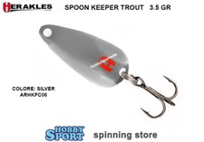 SPOON KEEPER TROUT 3,5 GR COL 06 SILVER AHRKFC06 ONDULANT HERAKLES SPINNING AREA