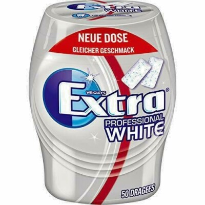 Wrigleys Extra Professional White Kaugummi ohne Zucker 12 Dosen je 50 Dragees